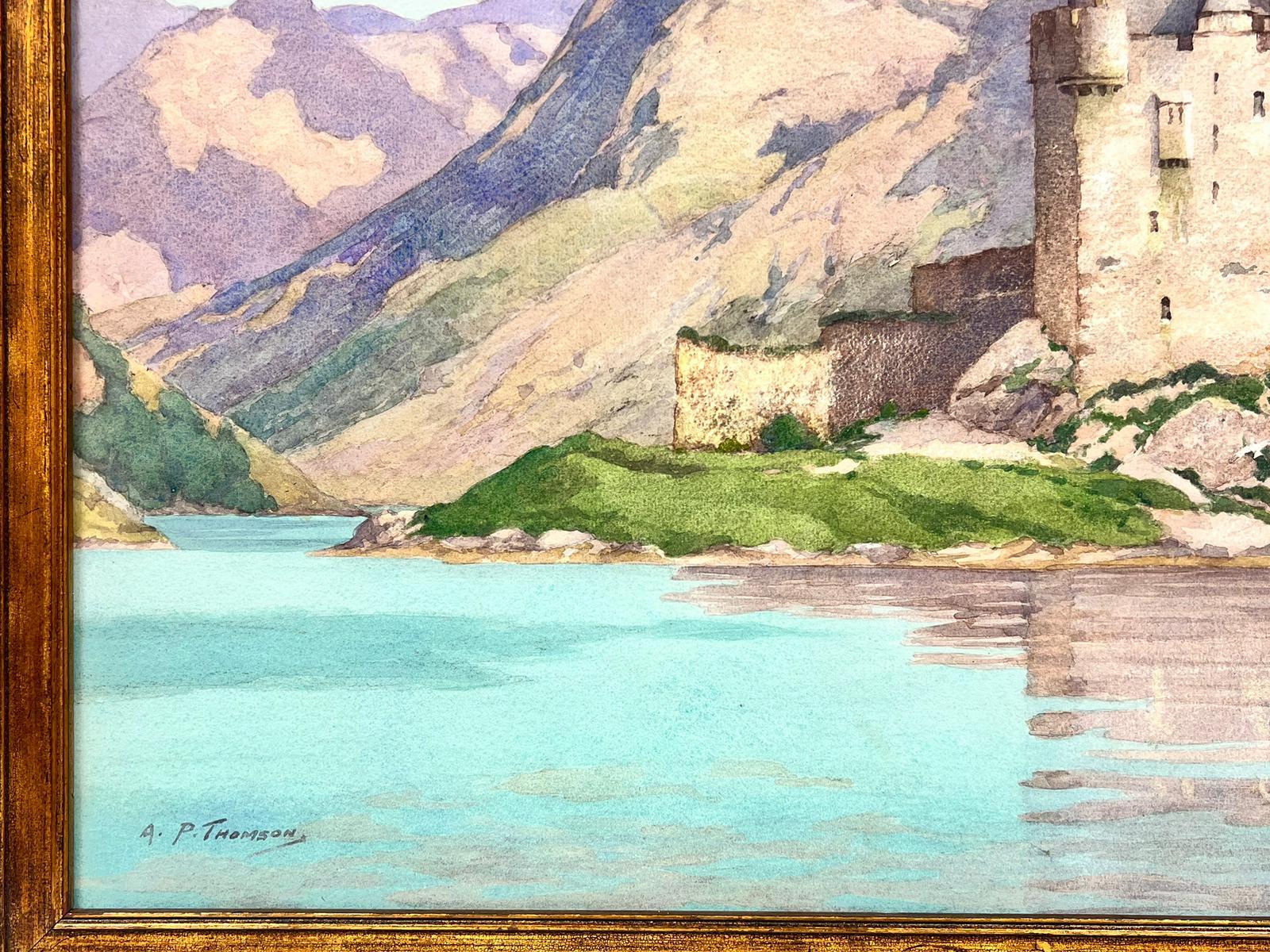 eilean donan castle watercolor