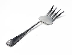 Scottish Silver Serving Meat Fork Edinburgh 1929 Brook and Son