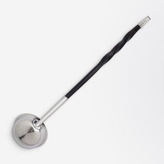 Scottish Silver Toddy Ladle with Twisted Horn Handle by James & Walter Marshall