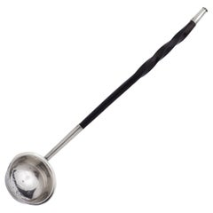 Scottish Silver Toddy Ladle with Twisted Horn Handle by James & Walter Marshall