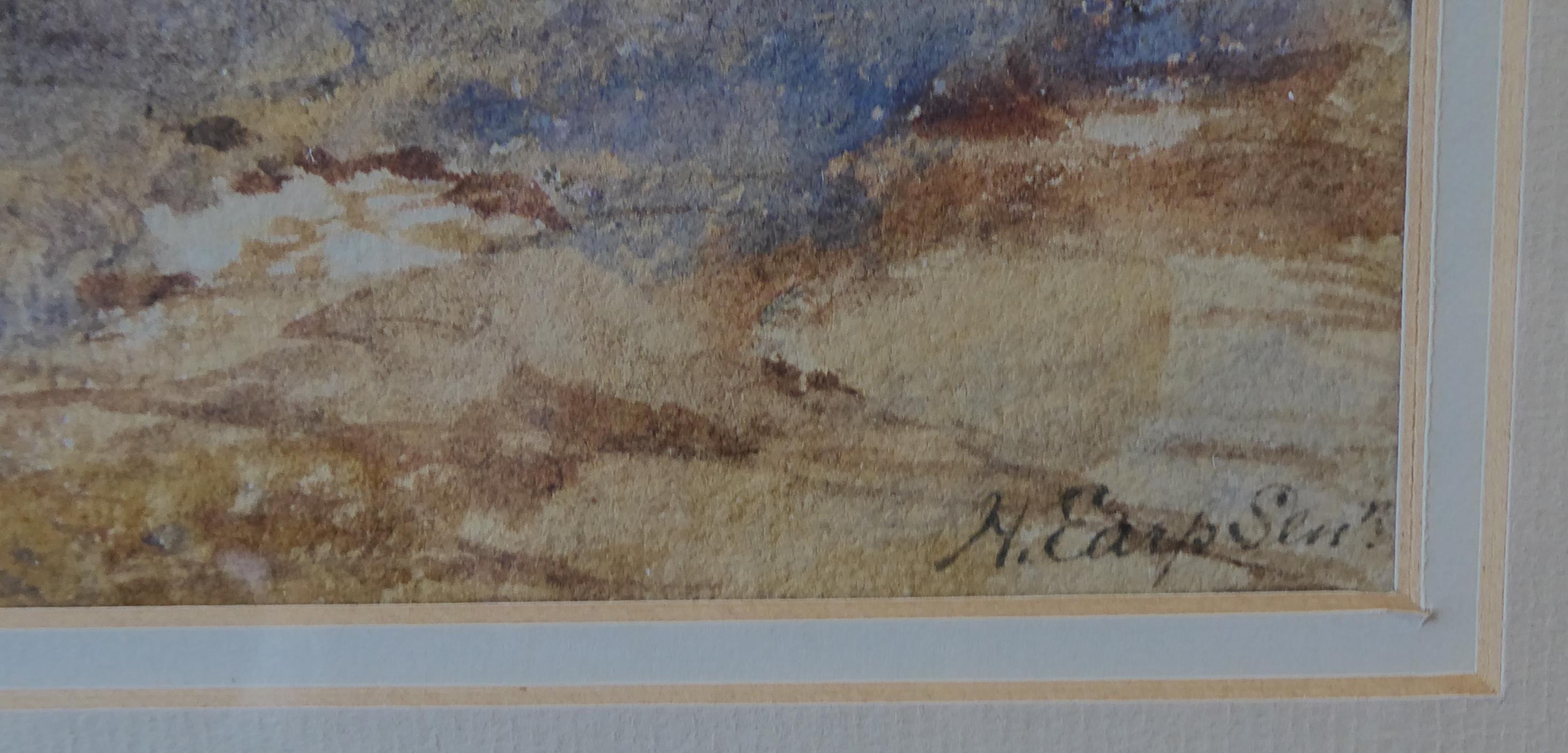 Scottish 'Stalking in the Highlands' Watercolor Signed William Henry Earp In Good Condition For Sale In Glencarse, Perthshire