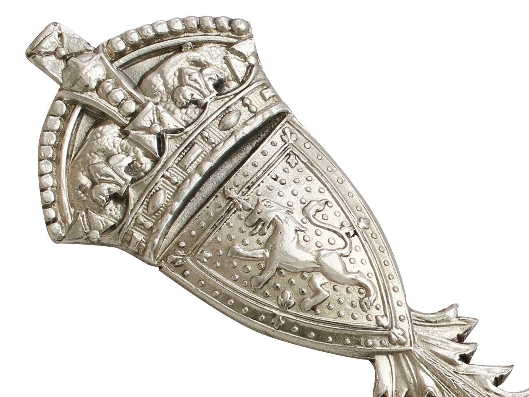 Early 20th Century Scottish Sterling Silver Caddy Spoon, Antique George V, '1918'