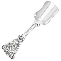 Scottish Sterling Silver Caddy Spoon by Alexander Ritchie, 1926