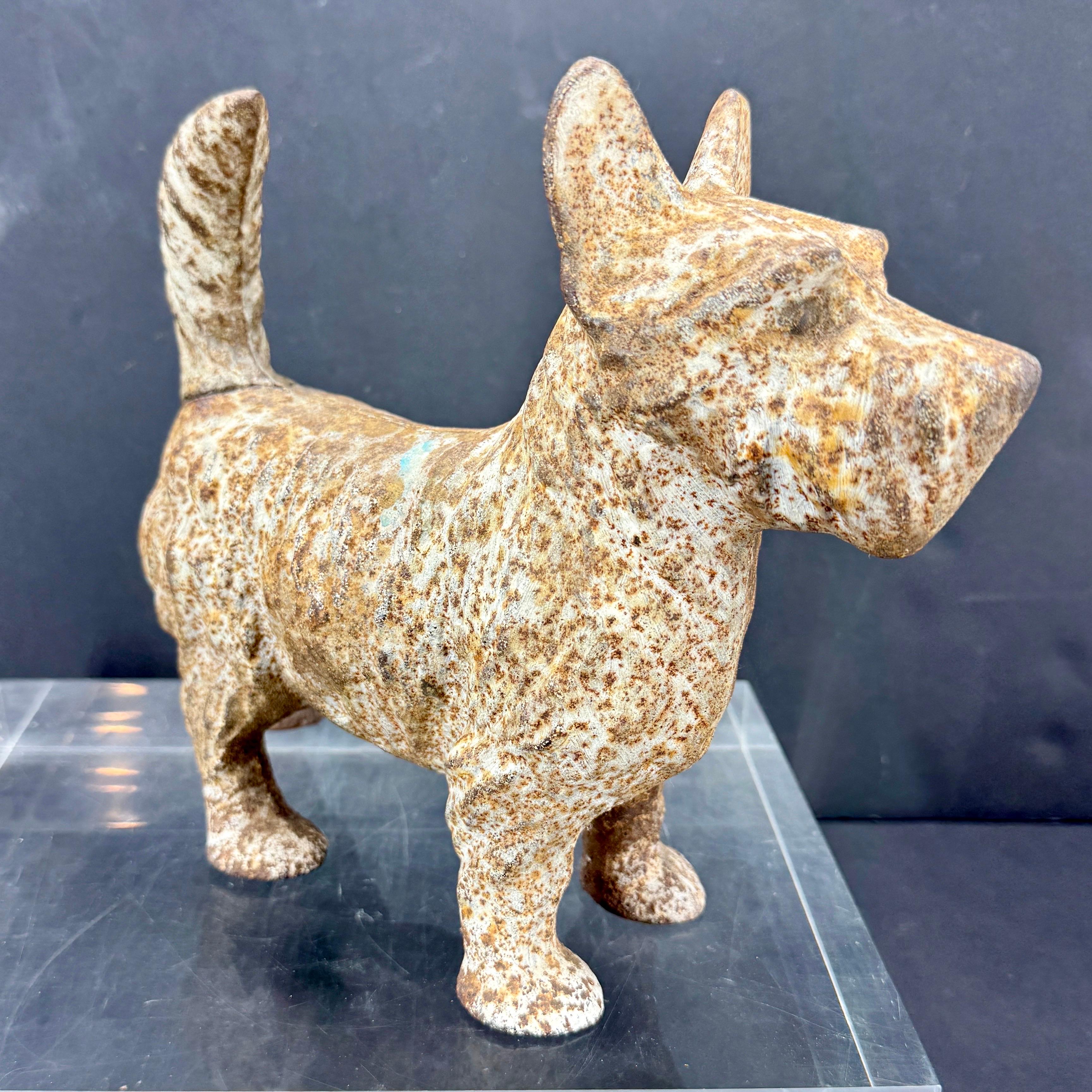 Scottish Terrier Cast Iron Doorstop Sculpture For Sale 6