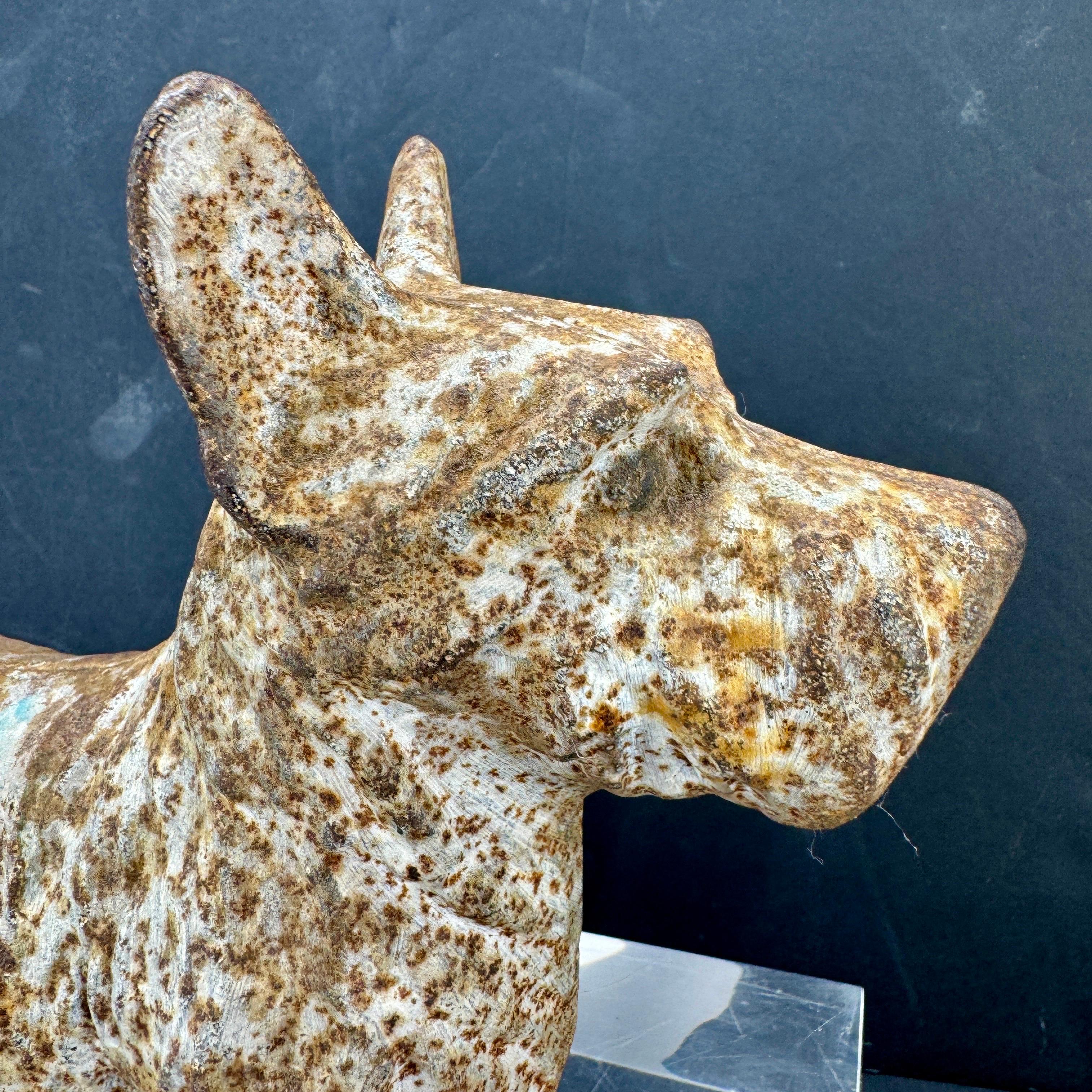 Scottish Terrier Cast Iron Doorstop Sculpture For Sale 7