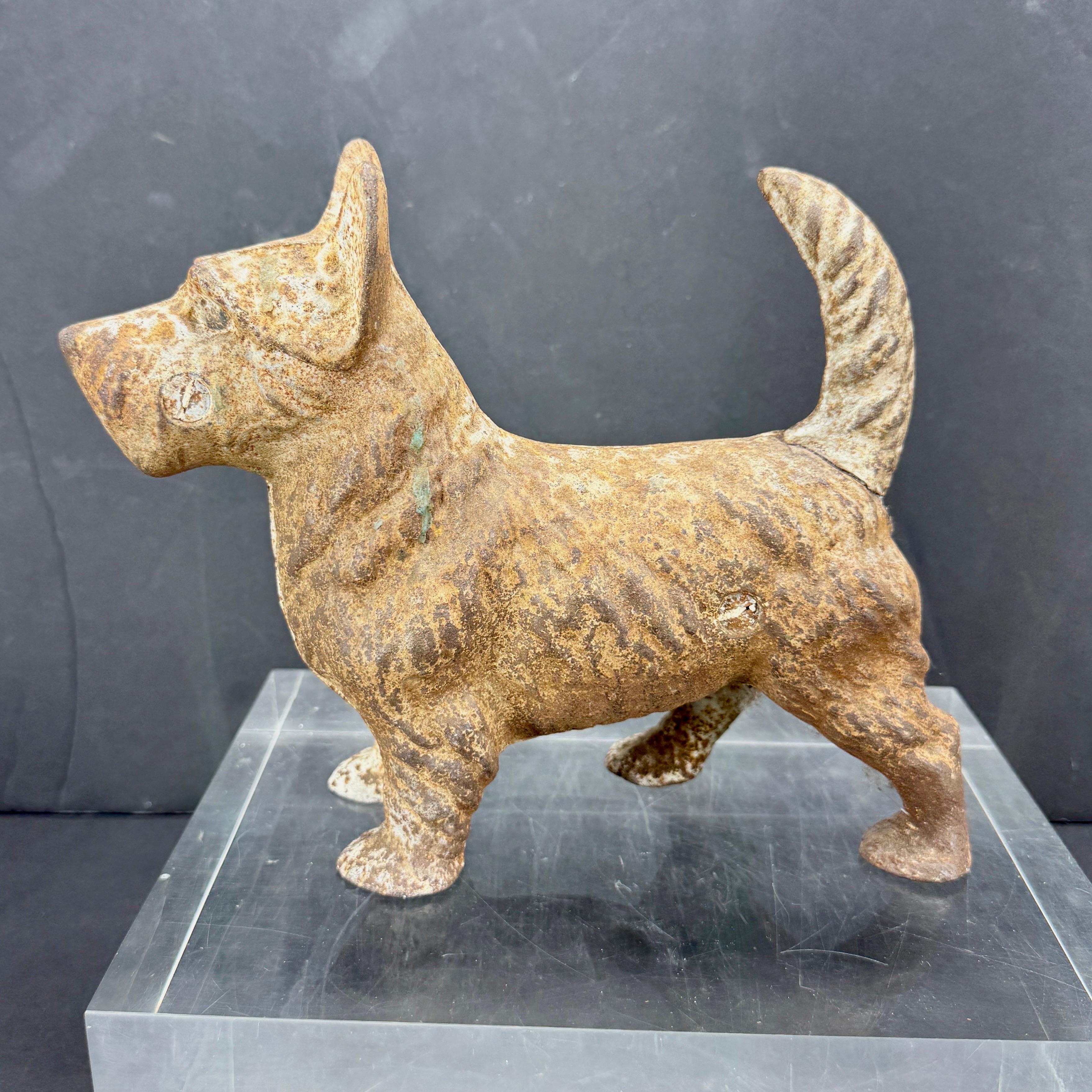 Scottish Terrier Cast Iron Doorstop Sculpture For Sale 9