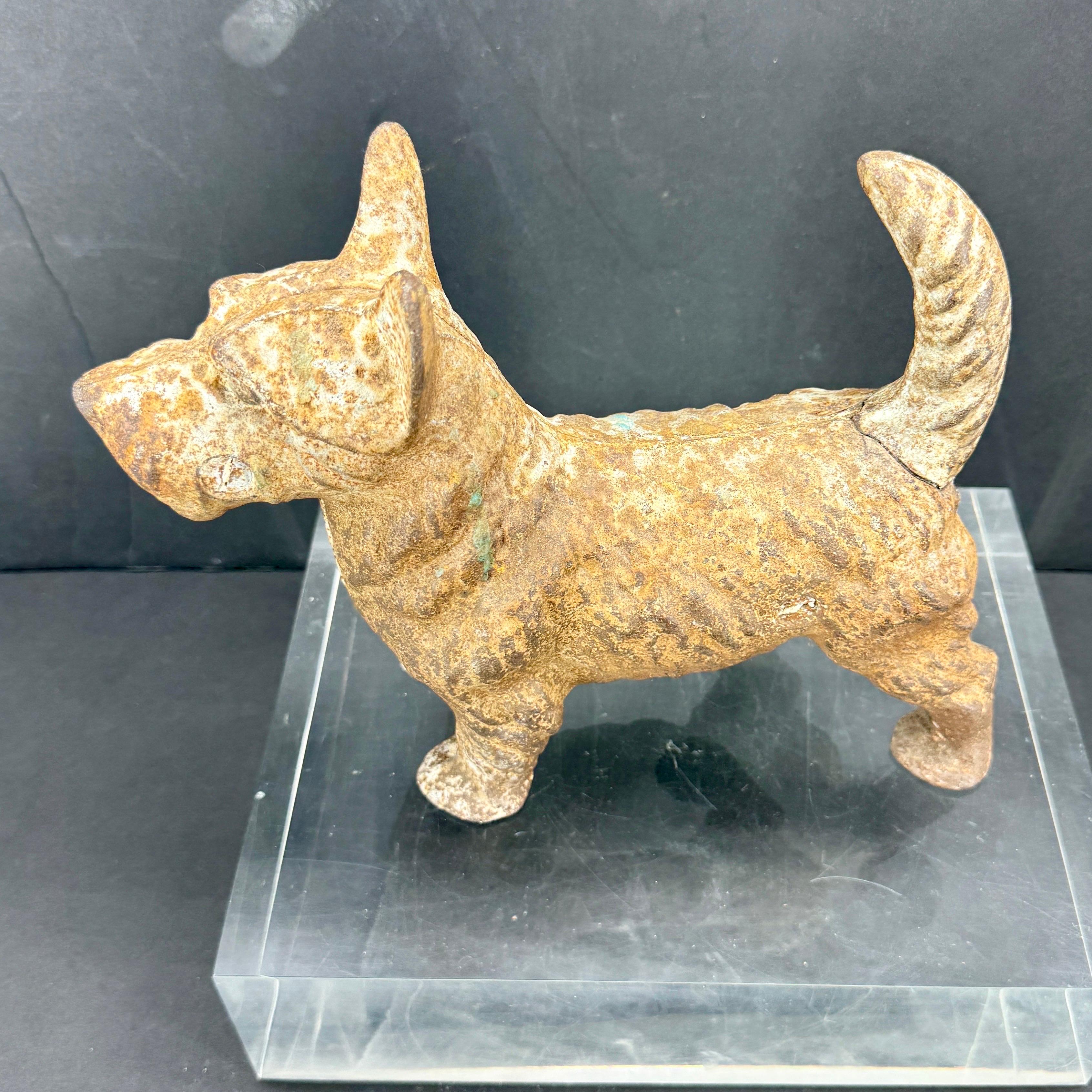 Scottish Terrier Cast Iron Doorstop Sculpture For Sale 10