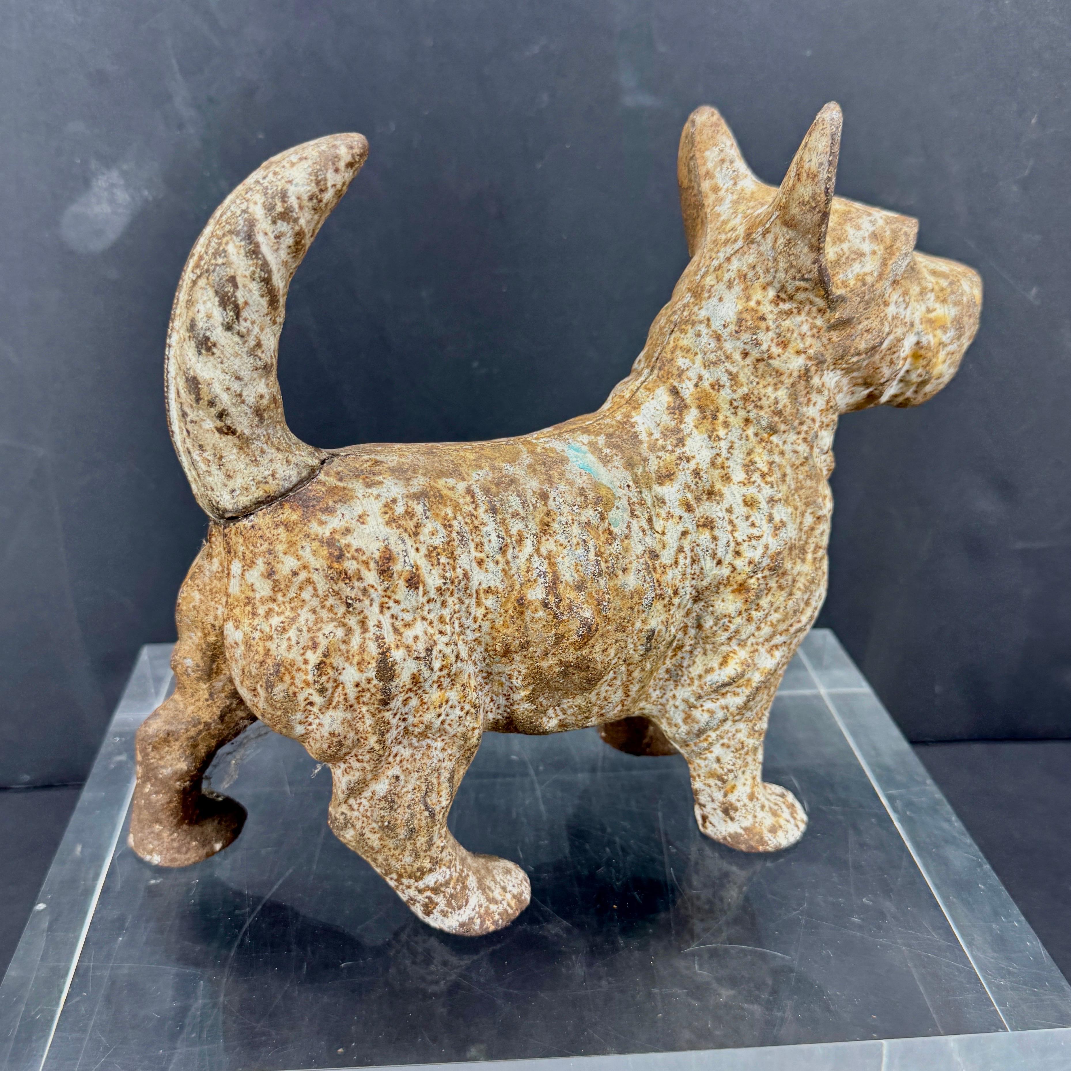 Scottish Terrier Cast Iron Doorstop Sculpture For Sale 11
