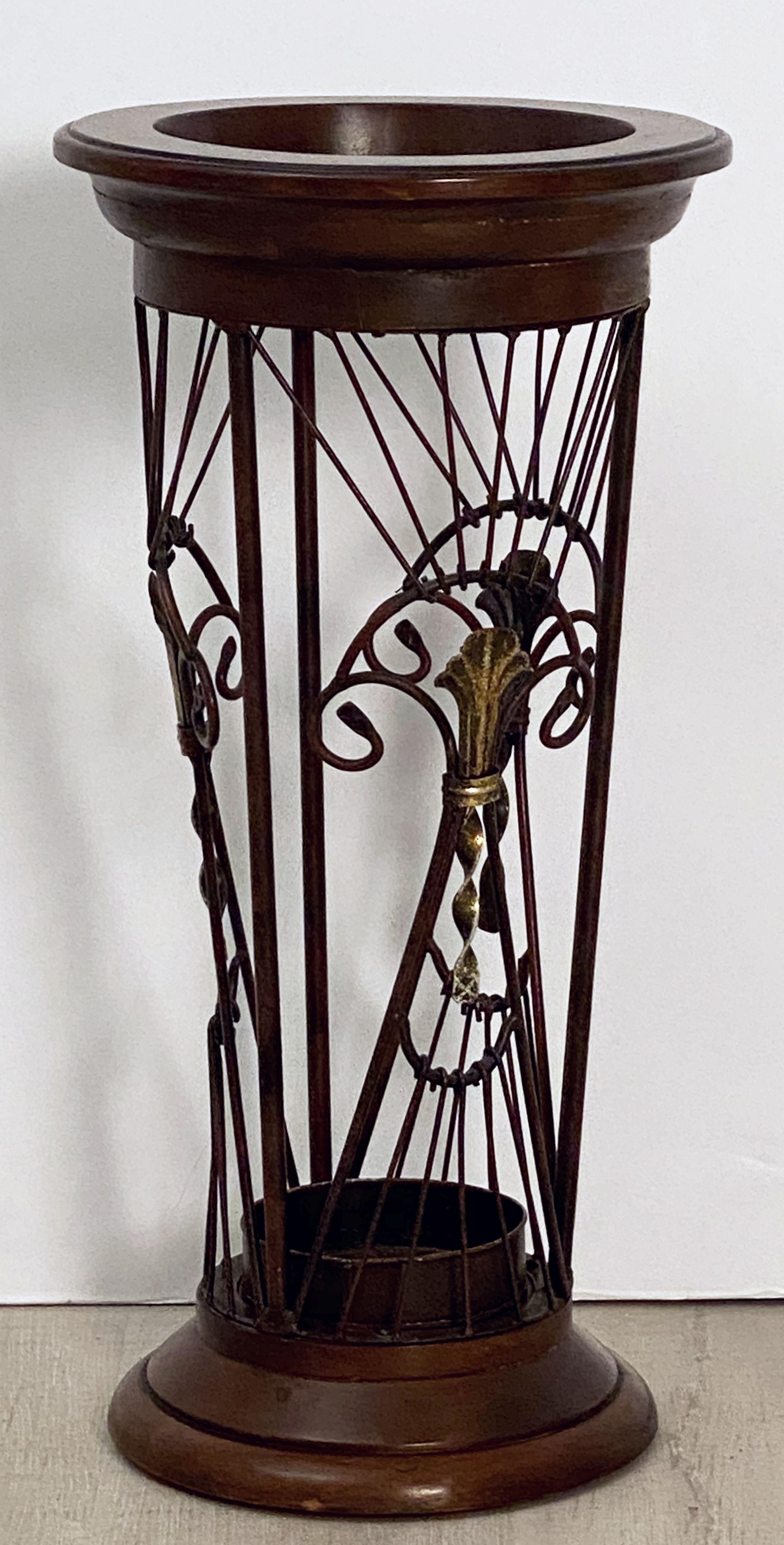 Metal Scottish Umbrella or Stick Stand from the Edwardian Era