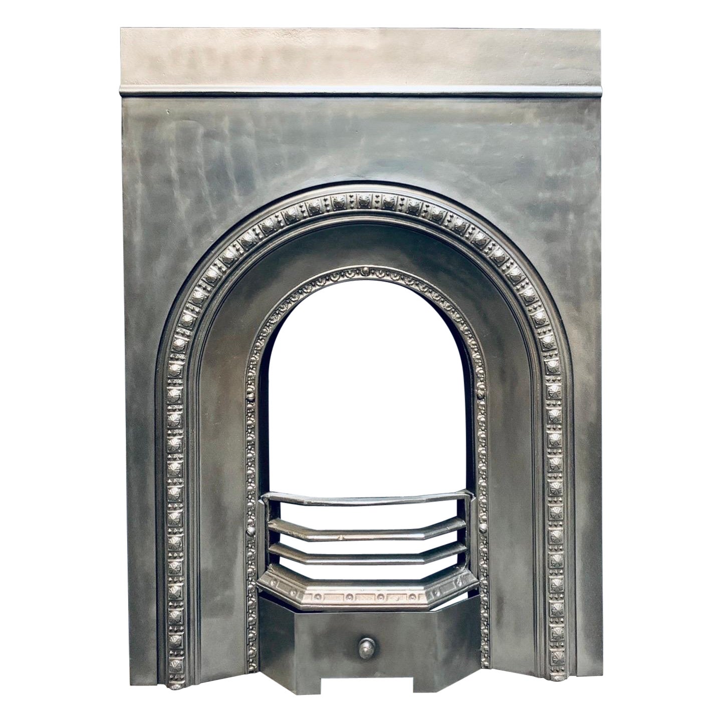 Scottish Victorian Cast Iron Fireplace Insert.