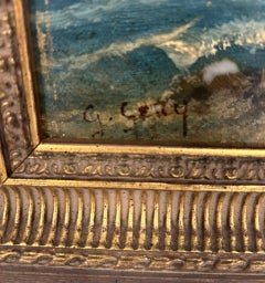 Scottish Victorian Oil Painting Kent Coastline George Gray 1860