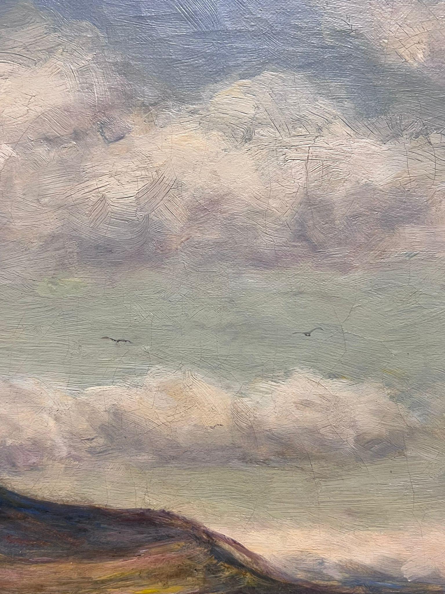 Grande pittura ad olio vittoriana delle Highlands scozzesi, paesaggio fluviale e spiagge sabbiose in vendita 2