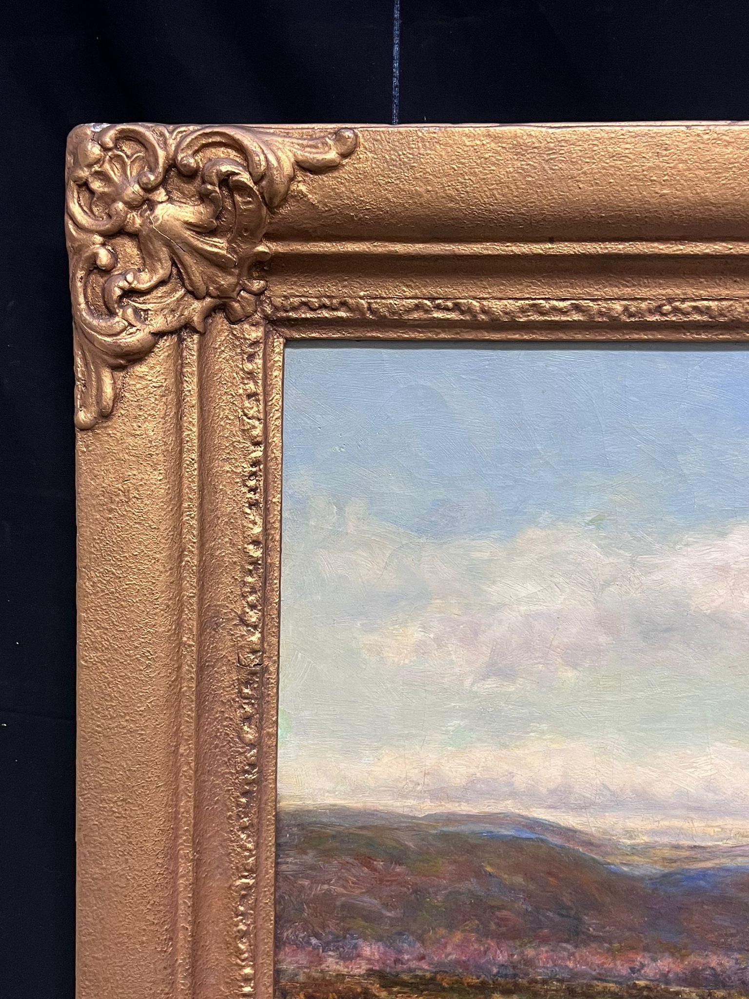 Grande pittura ad olio vittoriana delle Highlands scozzesi, paesaggio fluviale e spiagge sabbiose in vendita 3
