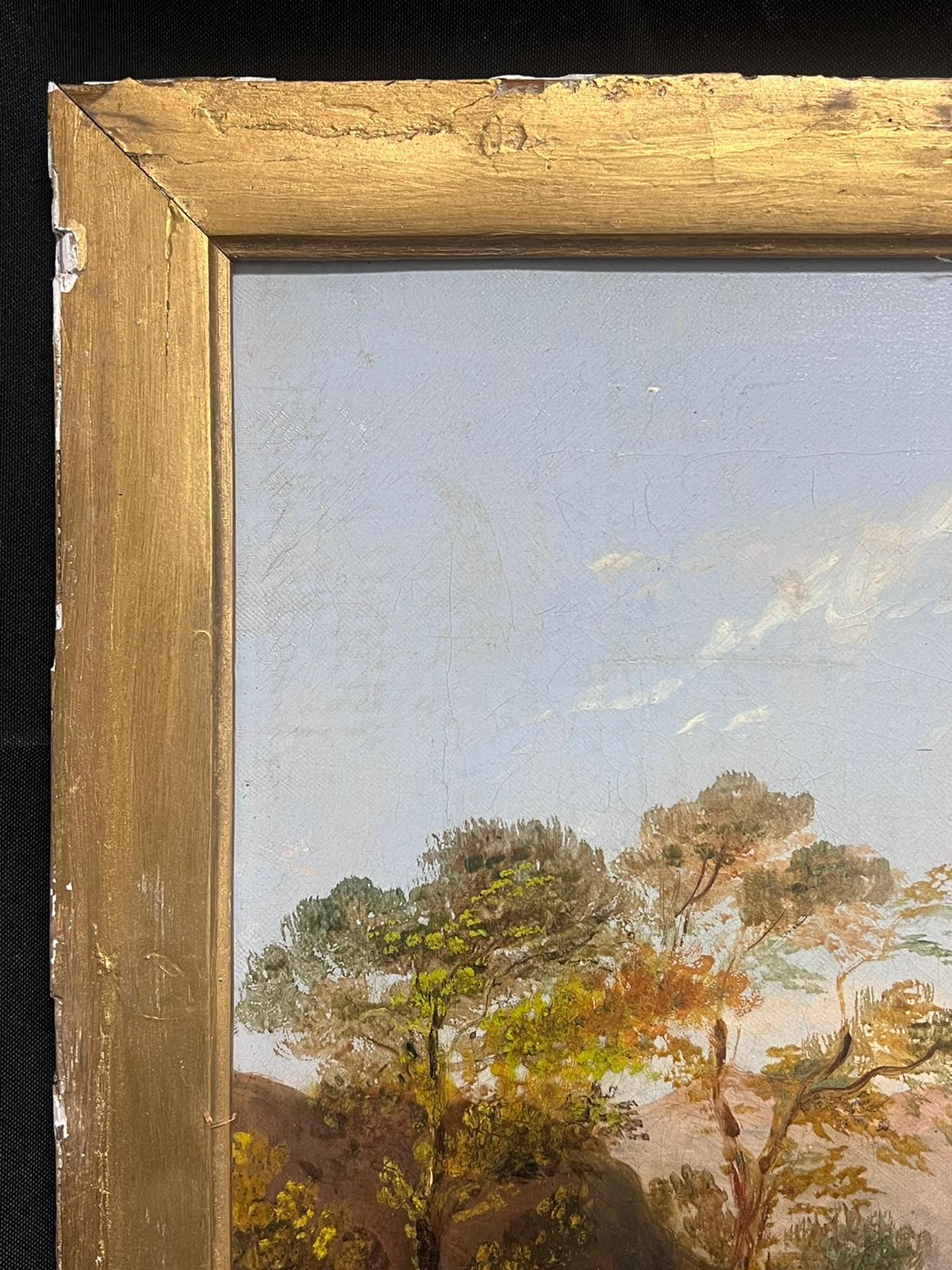 Sunshine in the Scottish Highlands
British School, 19th century
oil on canvas, framed
framed: 26.5 x 36.5 inches
canvas: 24.5 x 35.5 inches
provenance: private collection, UK
condition: very good and sound condition, the frame is quite tatty and