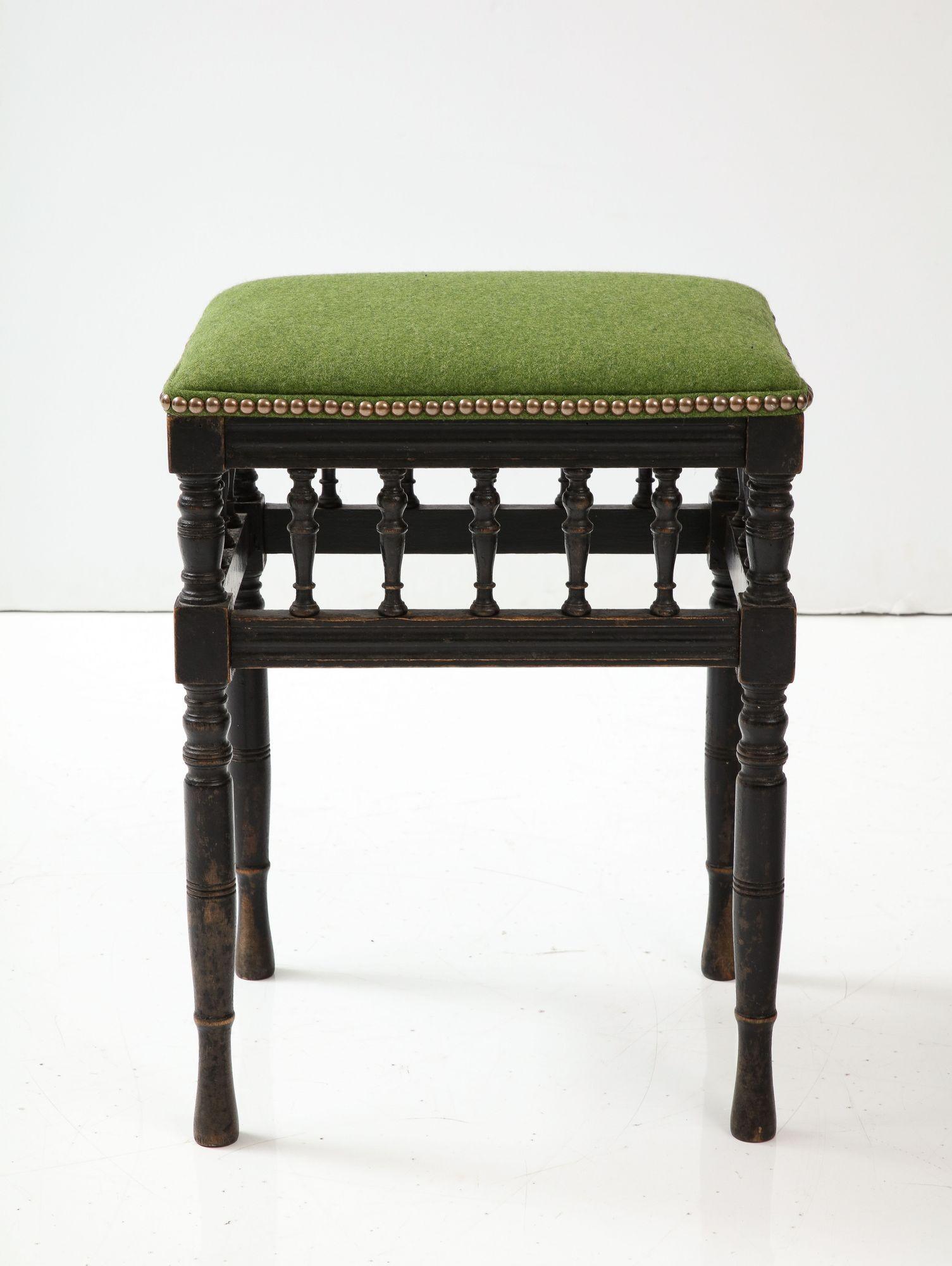 Scottish Wool Upholstered Stools For Sale 2