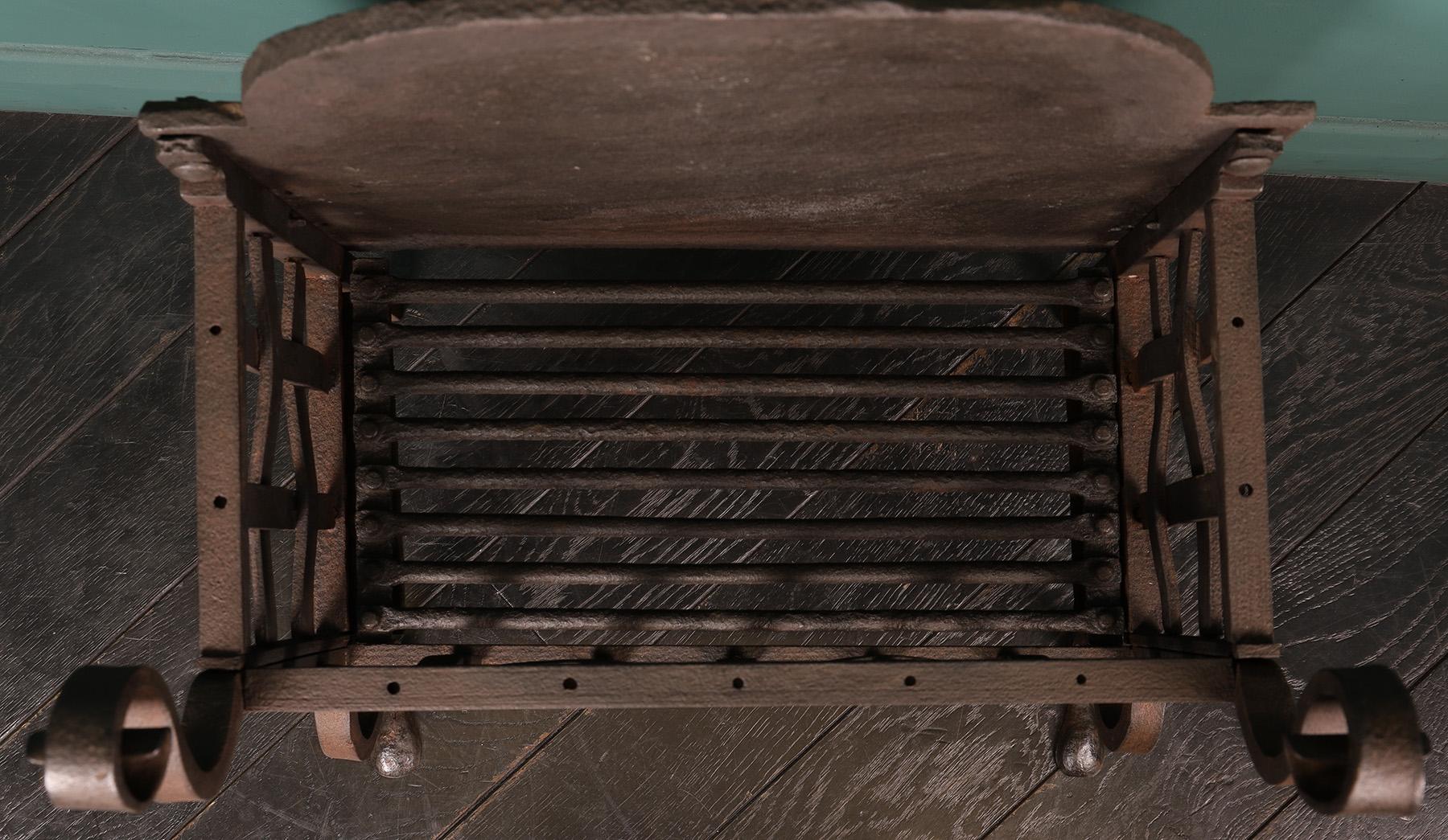Other Scottish Wrought-Iron Fireplace Grate Basket For Sale
