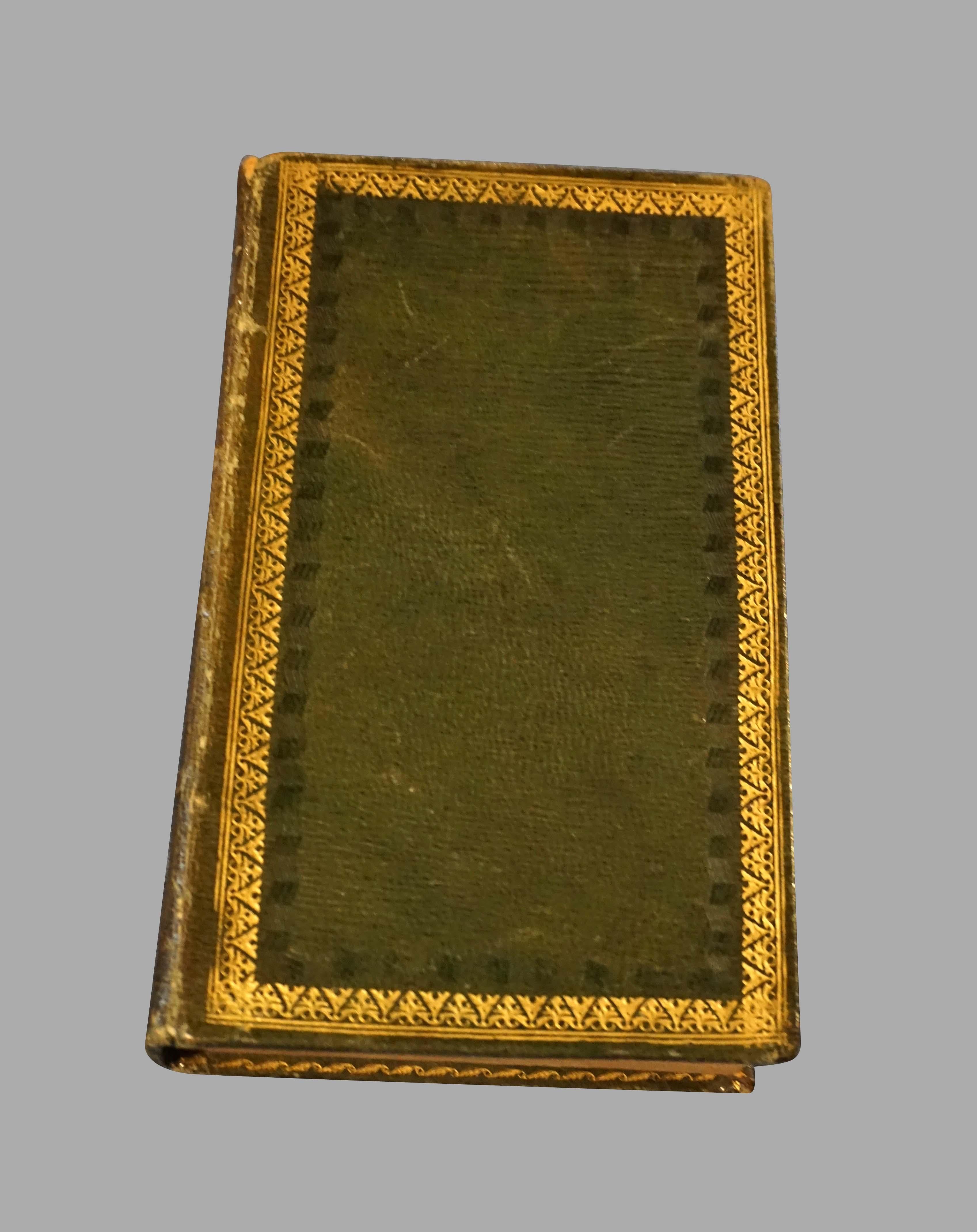 The complete works of Sir Walter Scott in 42 volumes, including such classics as Rob Roy and Woodstock. Full green leather binding with gilt-tooling and raised spines, all edges gilt. Bookplates of former owner. Published 1822-1825 by Archibald,