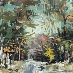 Academy Way" - paysage abstrait - peinture - impressionnisme contemporain