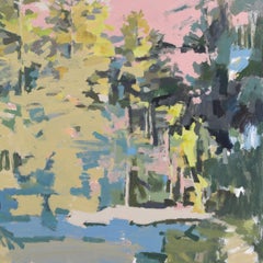 'BL' - abstract landscape - painterly - contemporary impressionism - colorful