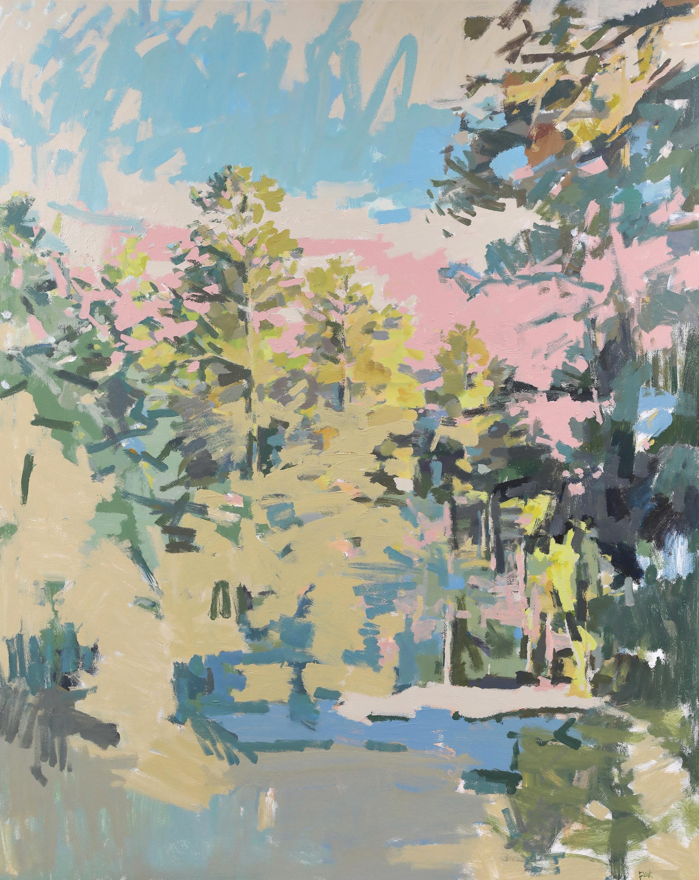 Landscape Painting de Scotty Peek - 'BL' - paisaje abstracto - pictórico - impresionismo contemporáneo - colorido