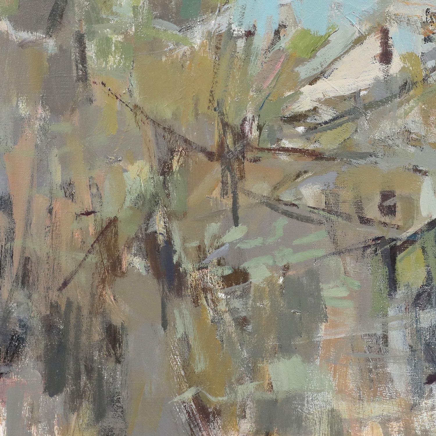 'Branched Lines' - abstract landscape - painterly - contemporary impressionism - Painting by Scotty Peek
