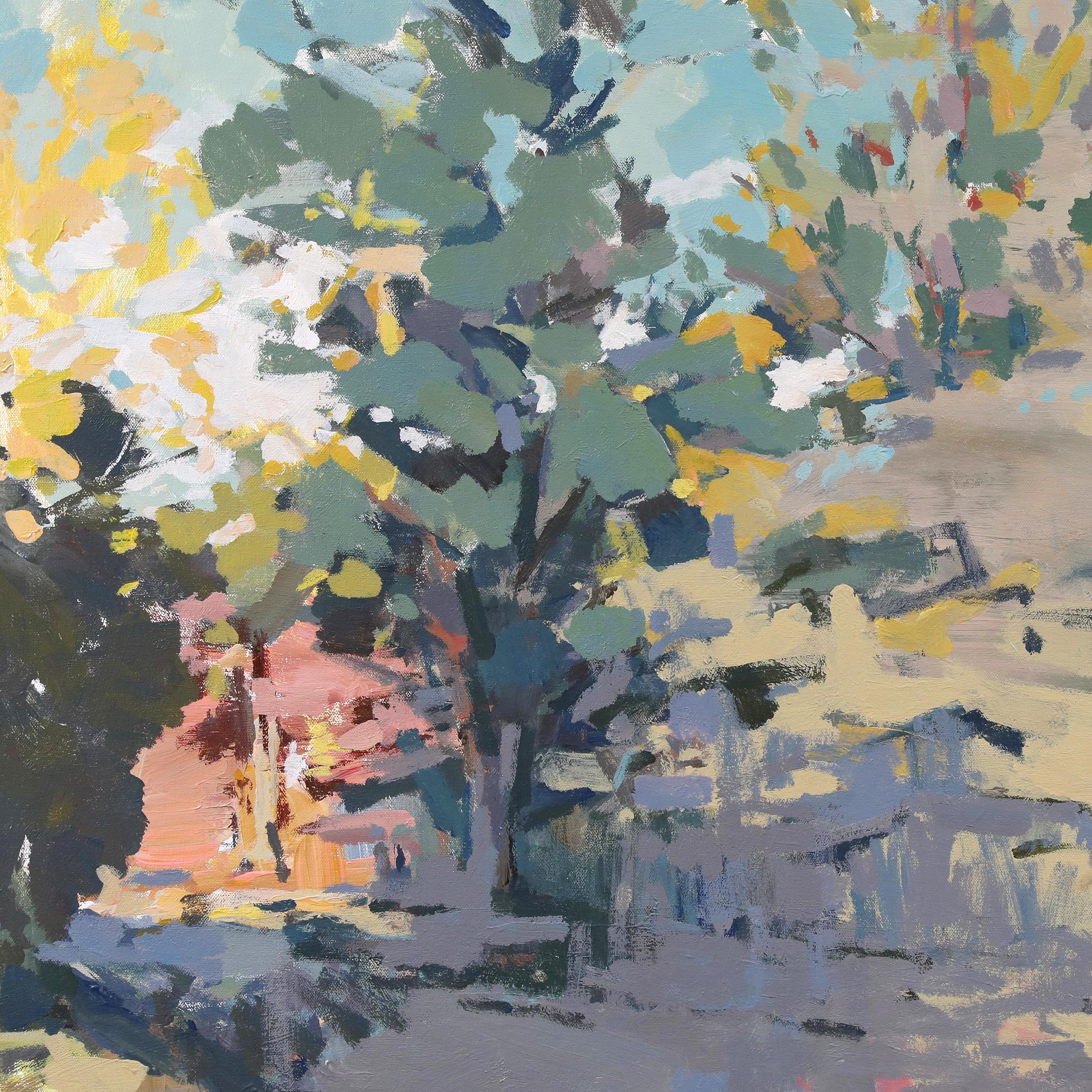 'Devereaux' - abstrakte Landschaft - malerisch - zeitgenössischer Impressionismus – Painting von Scotty Peek