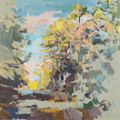 Last" - paysage abstrait - peinture - impressionnisme contemporain
