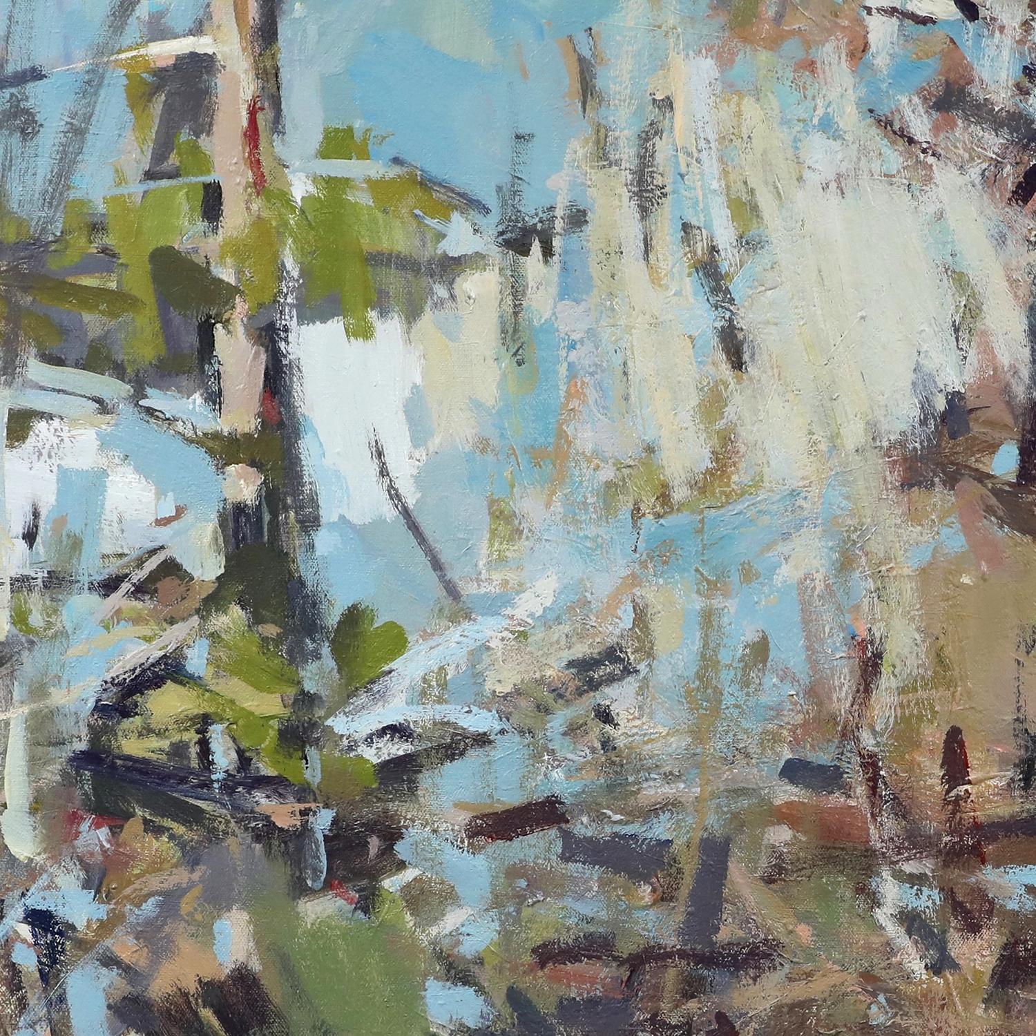 'Less Than' - abstract landscape - painterly - contemporary impressionism - Painting by Scotty Peek
