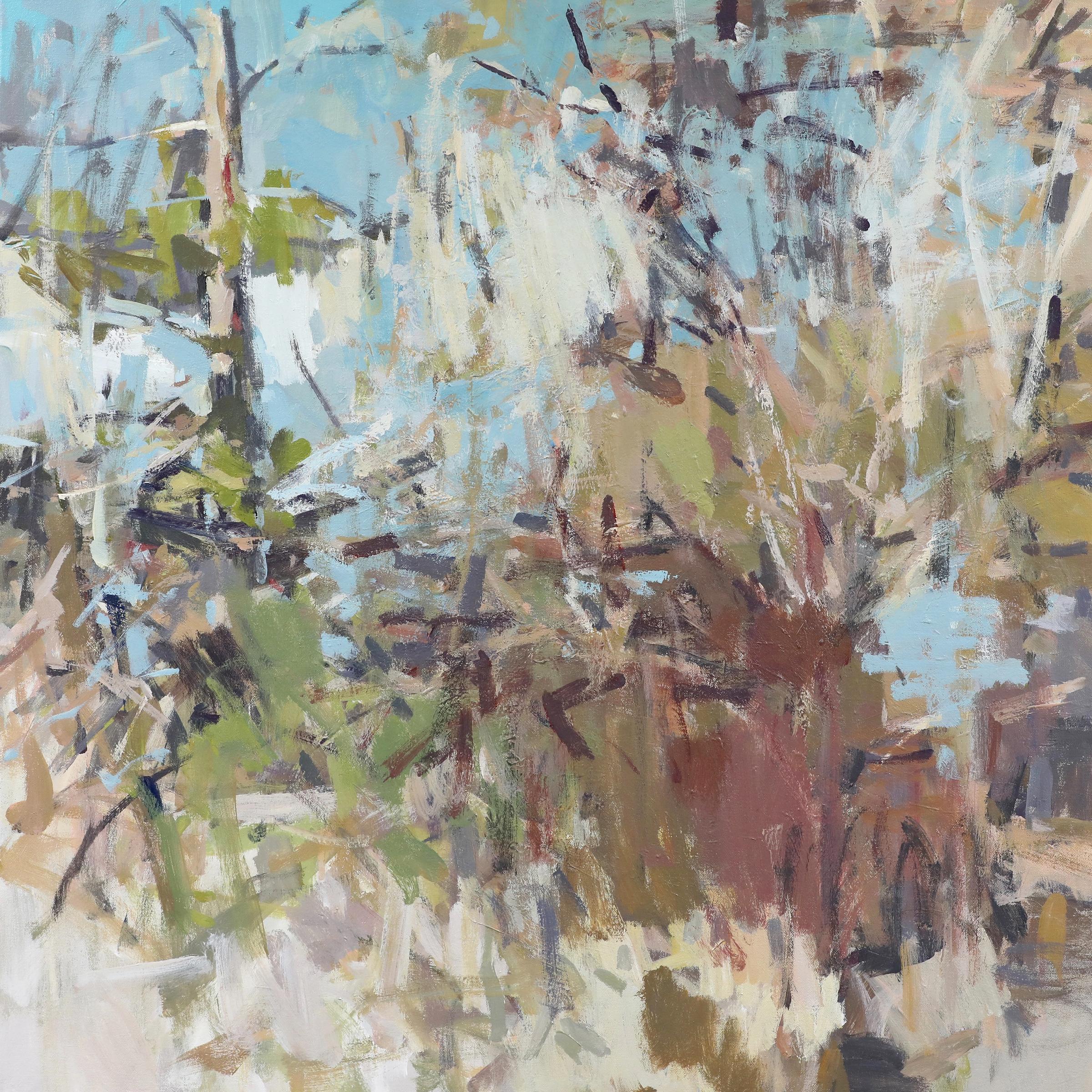 Scotty Peek Landscape Painting - 'Less Than' - abstract landscape - painterly - contemporary impressionism