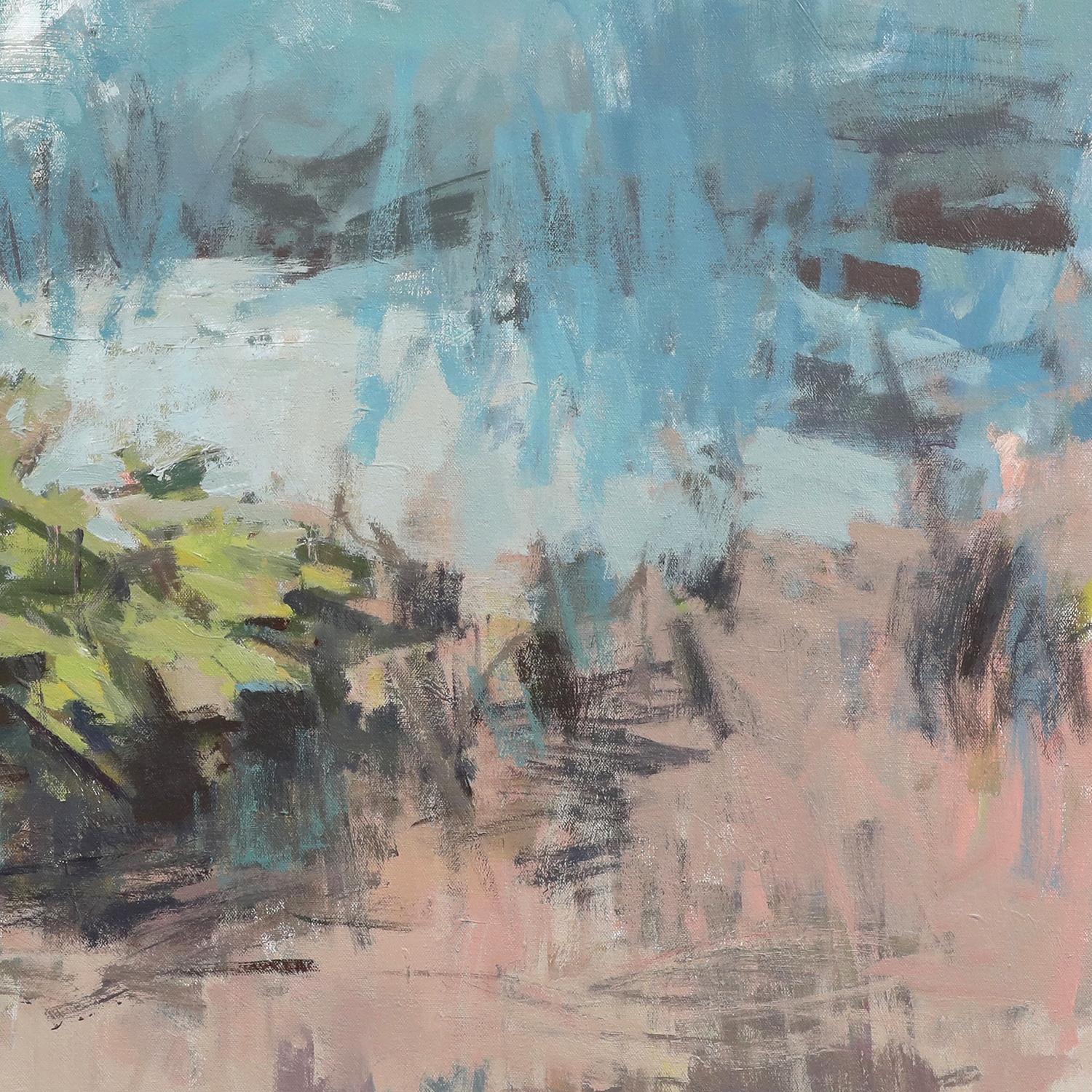 'Piney Grove' - abstract landscape - painterly - contemporary impressionism - Painting by Scotty Peek
