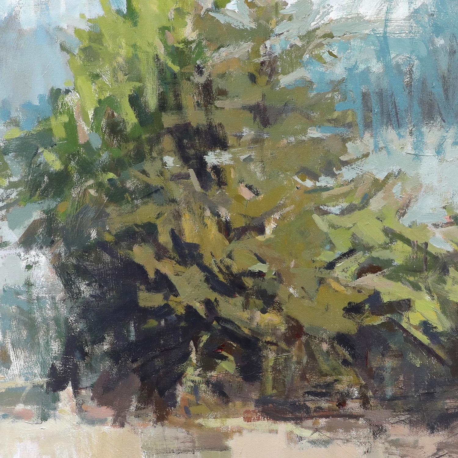 'Piney Grove' - abstract landscape - painterly - contemporary impressionism - Contemporary Painting by Scotty Peek