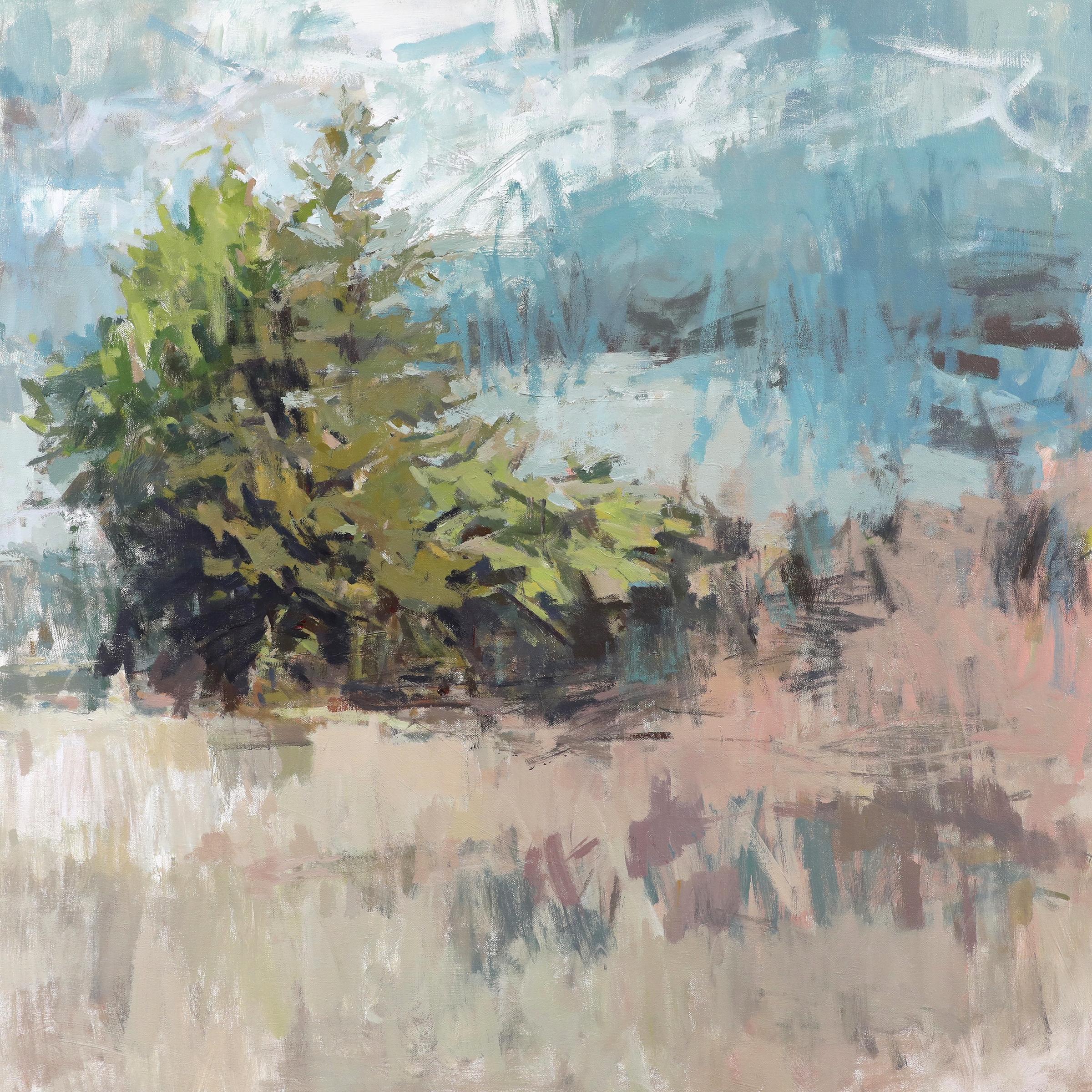 Scotty Peek Landscape Painting - 'Piney Grove' - abstract landscape - painterly - contemporary impressionism