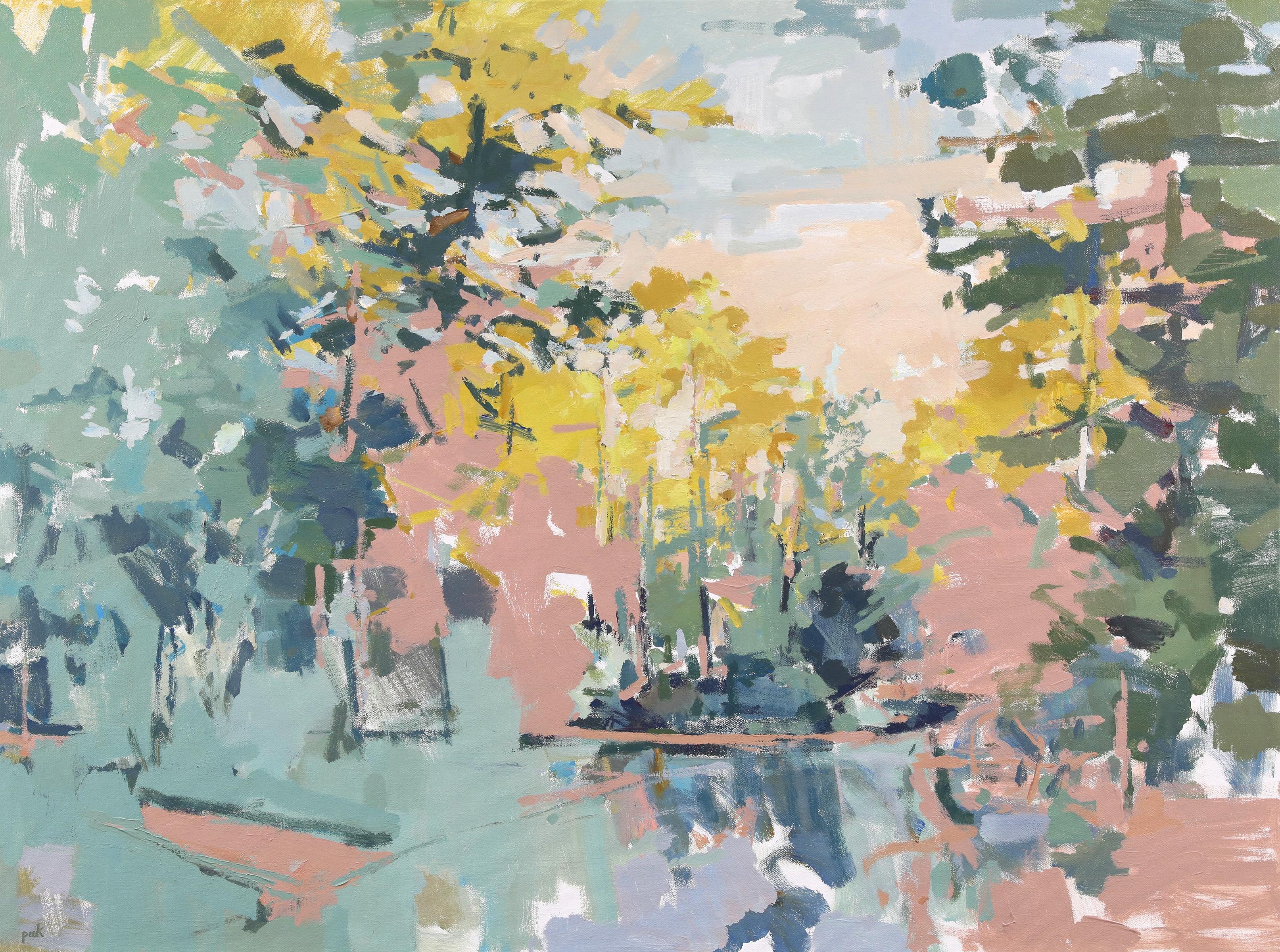'Sylvan' - paisaje abstracto - pictórico - impresionismo contemporáneo
