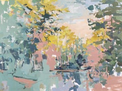 'Sylvan' - paisaje abstracto - pictórico - impresionismo contemporáneo
