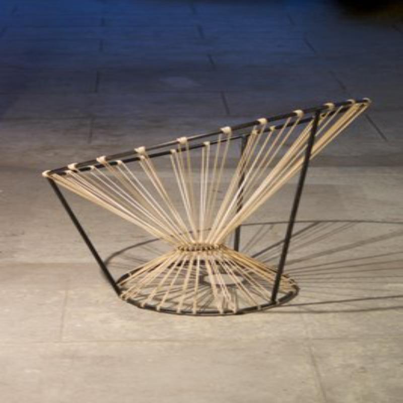 Metal Scoubidou Egg Chair by Pierre Guariche, Michel Mortier & Joseph André Motte For Sale