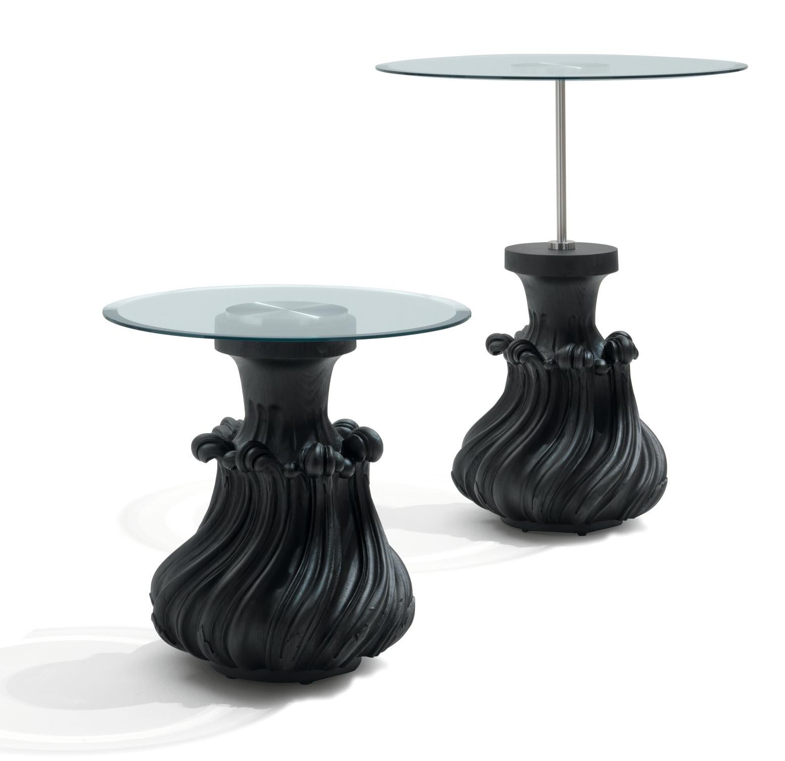 Modern Scoubidou hand-carved occasional table, designed by Nigel Coates For Sale