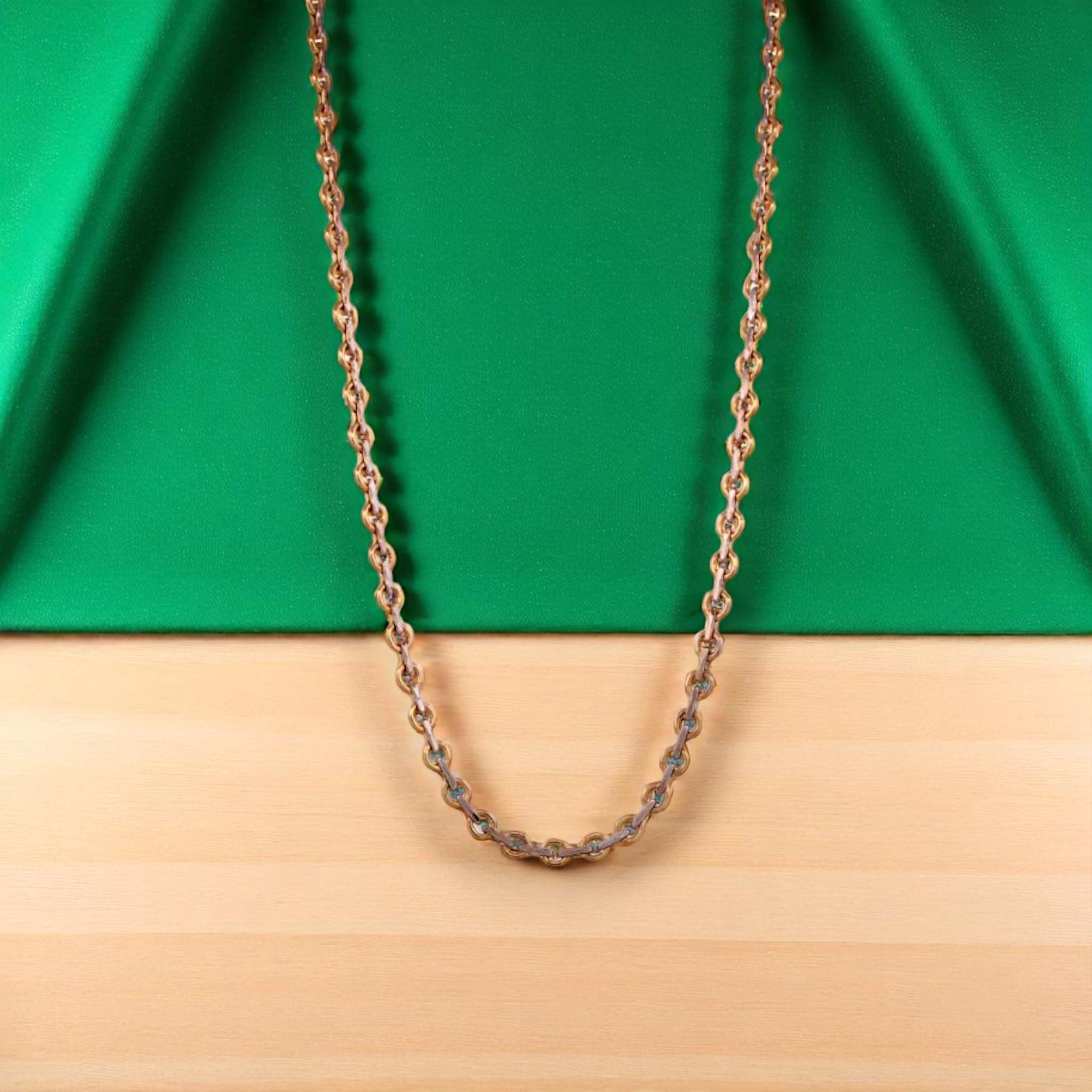Art Deco Scout  18k White & Yellow Gold Circolo Chain – 18