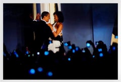 Präsident Barack Obama Michelle Inauguration Nacht Foto Vintage Fotografie