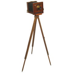 Scovill MFD Co Large Format Wood Camera with Tripod and Case