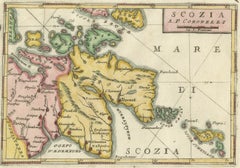 Scozia – Antique Map of Scotland by Coronelli, circa 1690