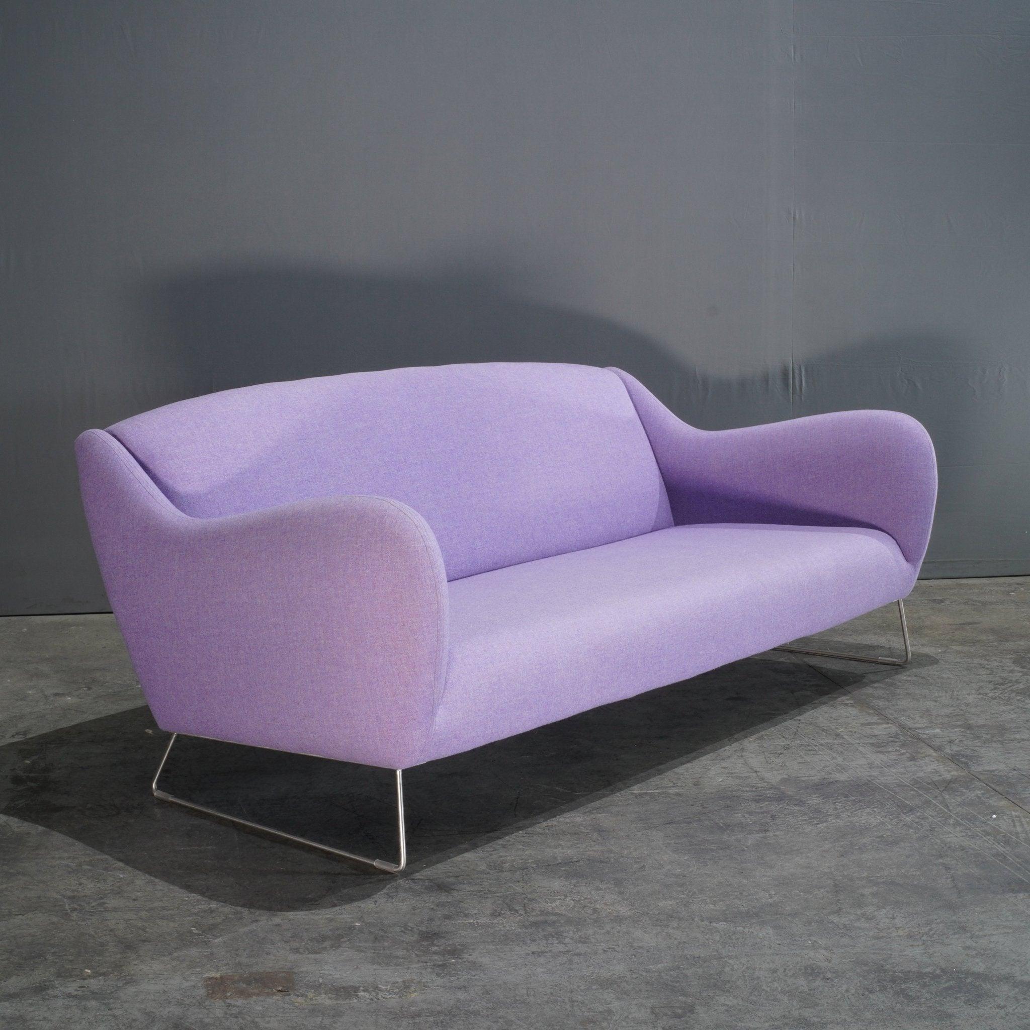 Modern SCP Baude Lilac Three Seater Sofa Matthew Hilton For Sale
