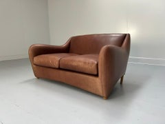 SCP Conran Matthew Hilton "Balzac" 2-Seat Sofa - In Brown Leather