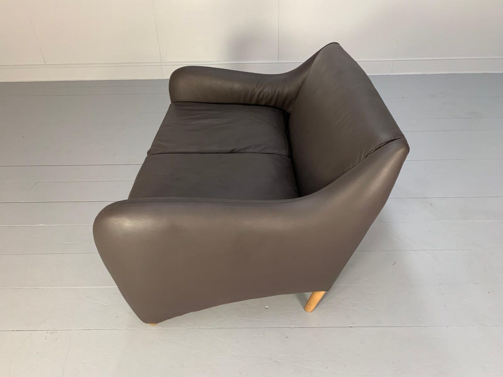 SCP Conran Matthew Hilton “Balzac” 2-Seat Sofa – In Dark Brown Leather 4