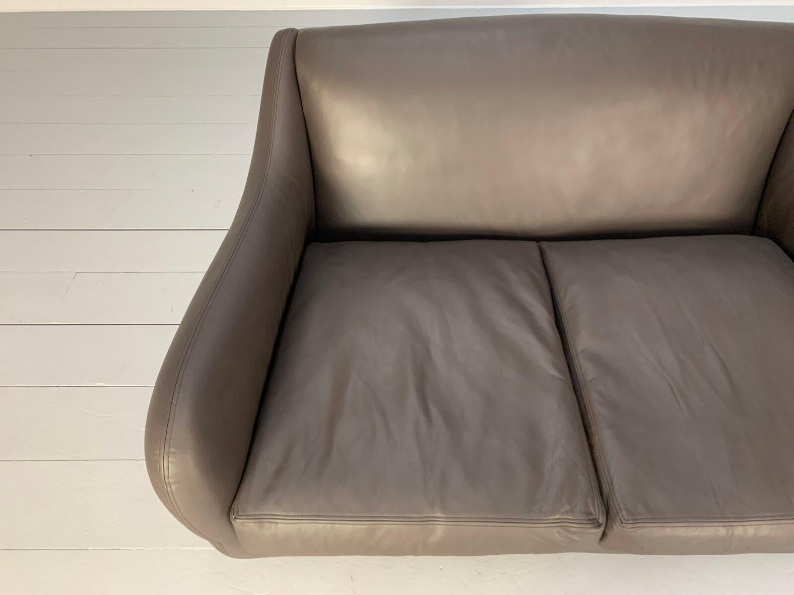 SCP Conran Matthew Hilton “Balzac” 2-Seat Sofa – In Dark Brown Leather 5