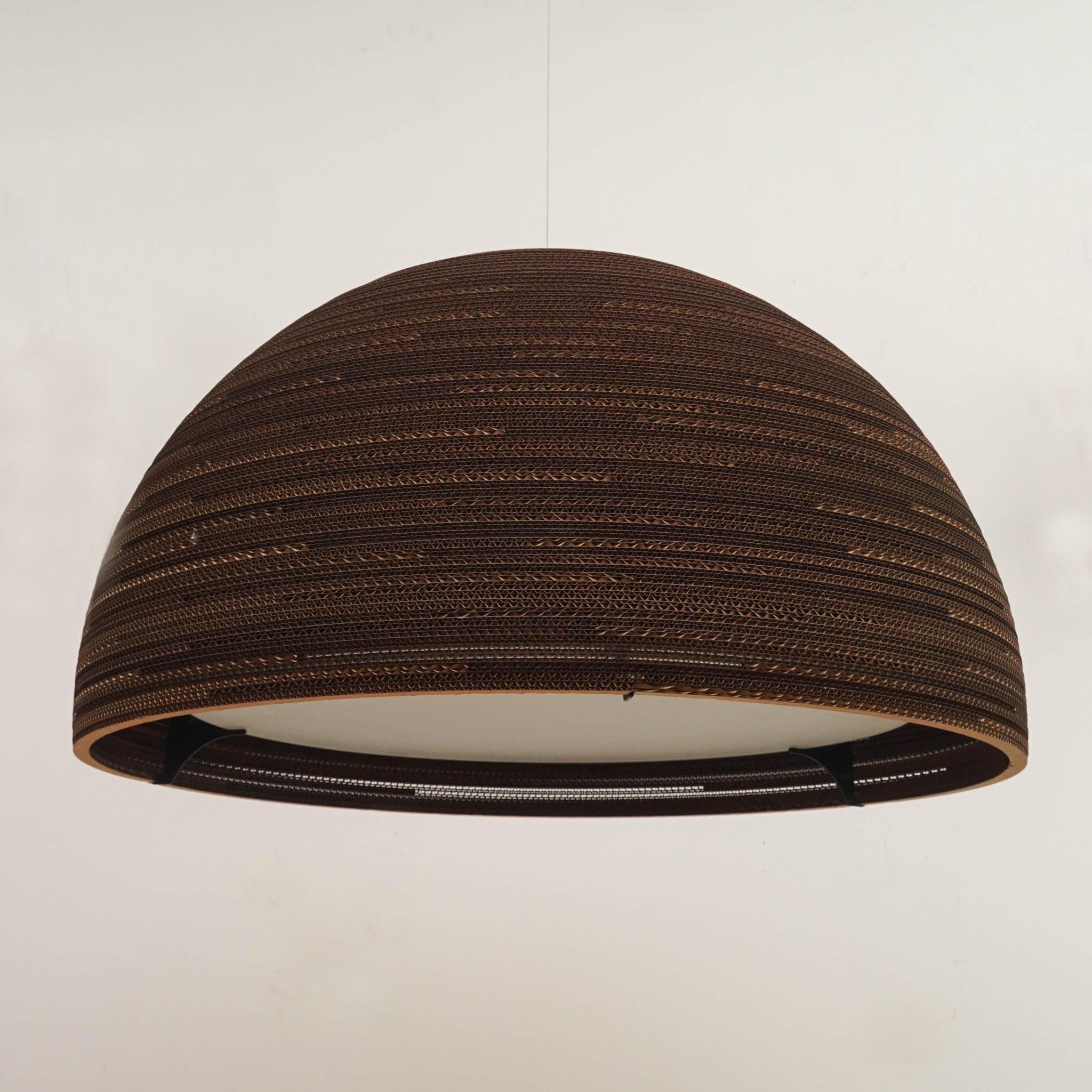 Scraplights Dome 36 Pendelleuchte in Natur (Moderne der Mitte des Jahrhunderts) im Angebot