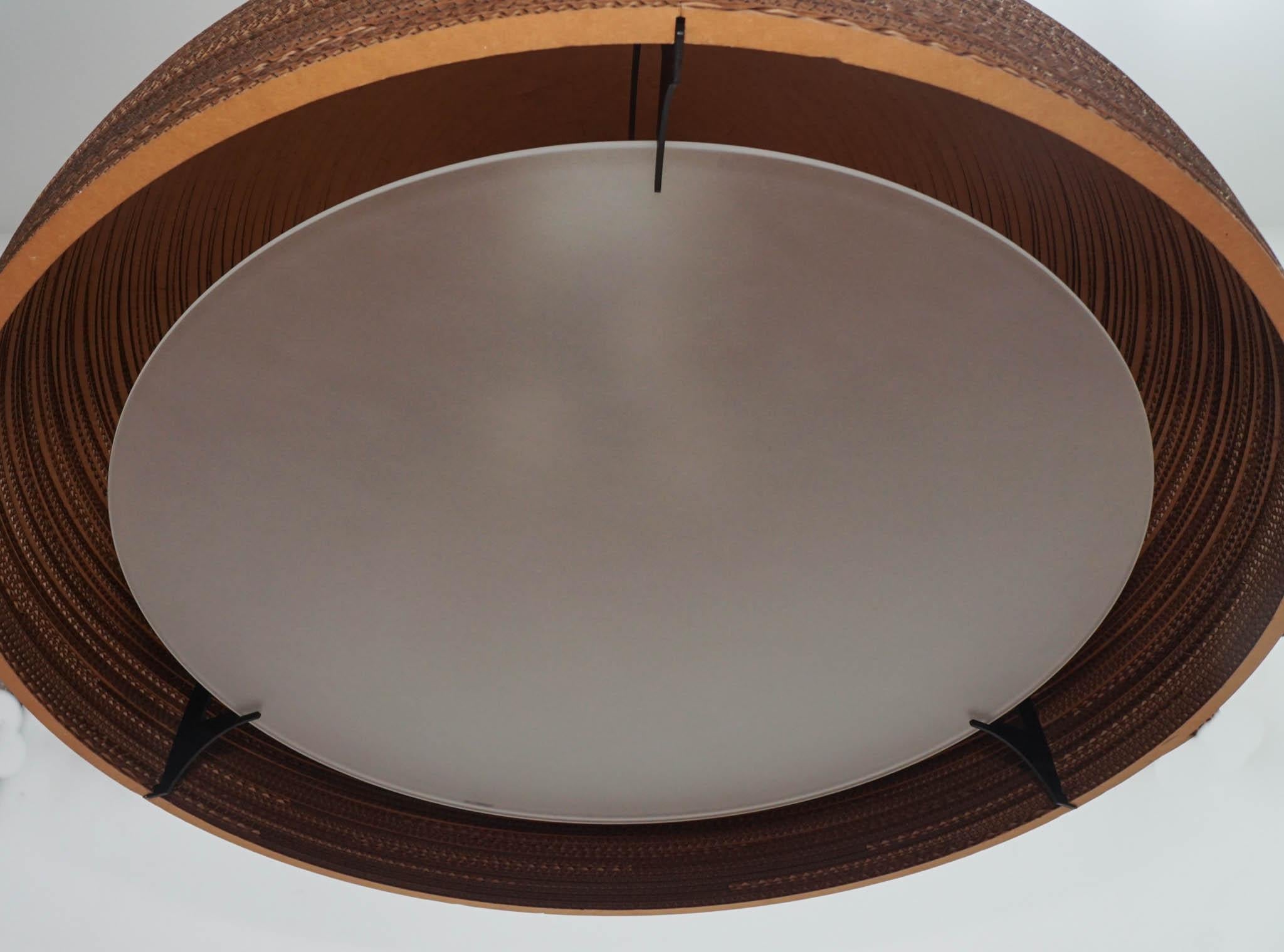 Scraplights Dome 36 Pendelleuchte in Natur (Handgefertigt) im Angebot