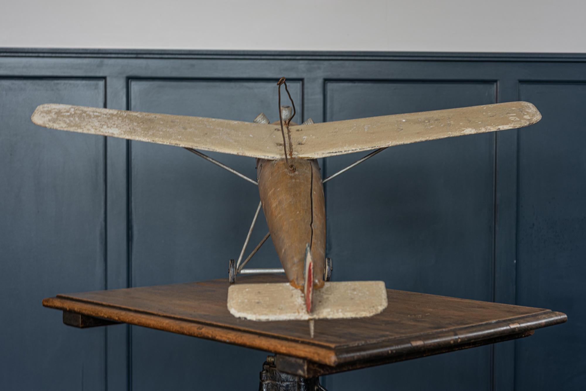 Scratch Built French Airplane, Early Mid-20th Century In Good Condition In Staffordshire, GB