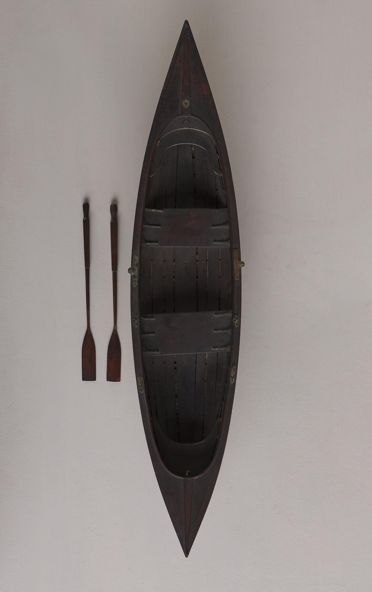 Metal Scratch Built Model of a Row Boat