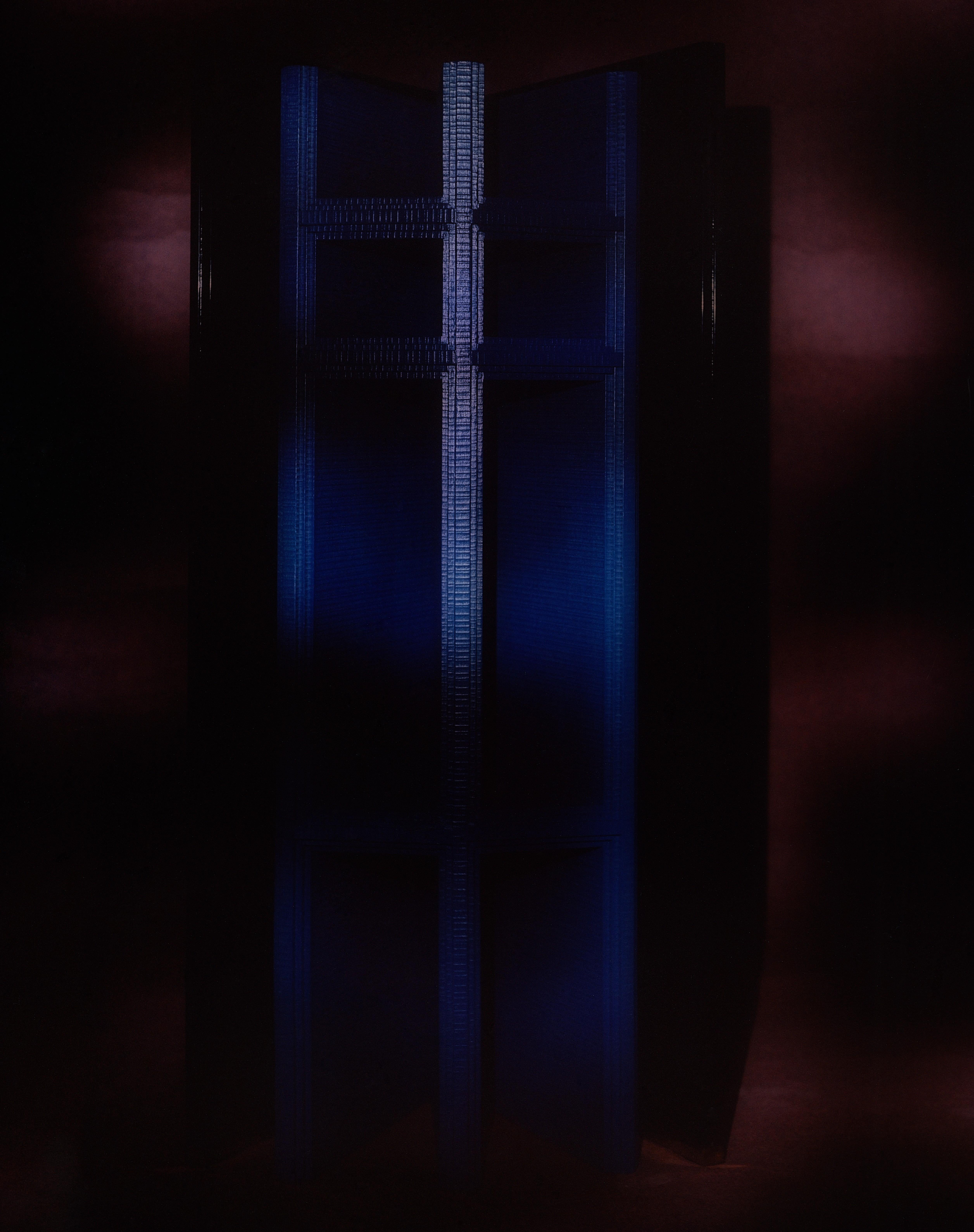 Cinese Libreria Screen in legno massiccio laccato lucido e ottone di Artempo in vendita