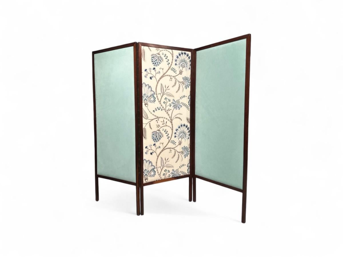 Screen in Rosewood & Two Fabrics, Sergio Rodrigues, 1960s - Lot 191A For Sale 2